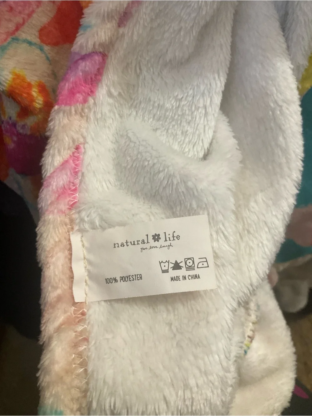 Natural Life Fleece Boho Towel Wrap EUC..Oversized• fits up to 3X, 27